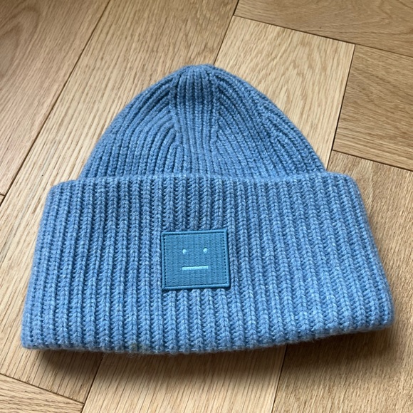 Acne Studios Accessories - Acne Studios Blue Knit Beanie